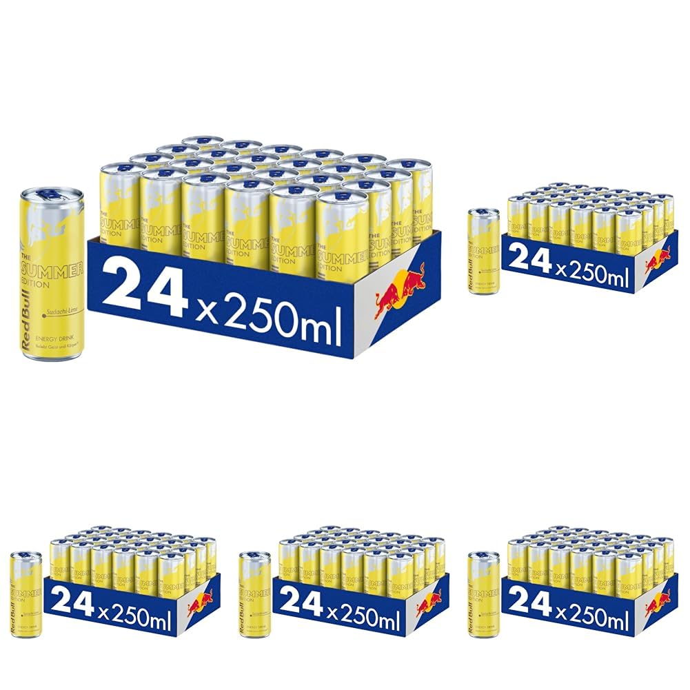 NEU: Red Bull Energy Drink Summer Edition, Sudachi-Lime, 24 x 250ml EINWEG (Packung mit 5)