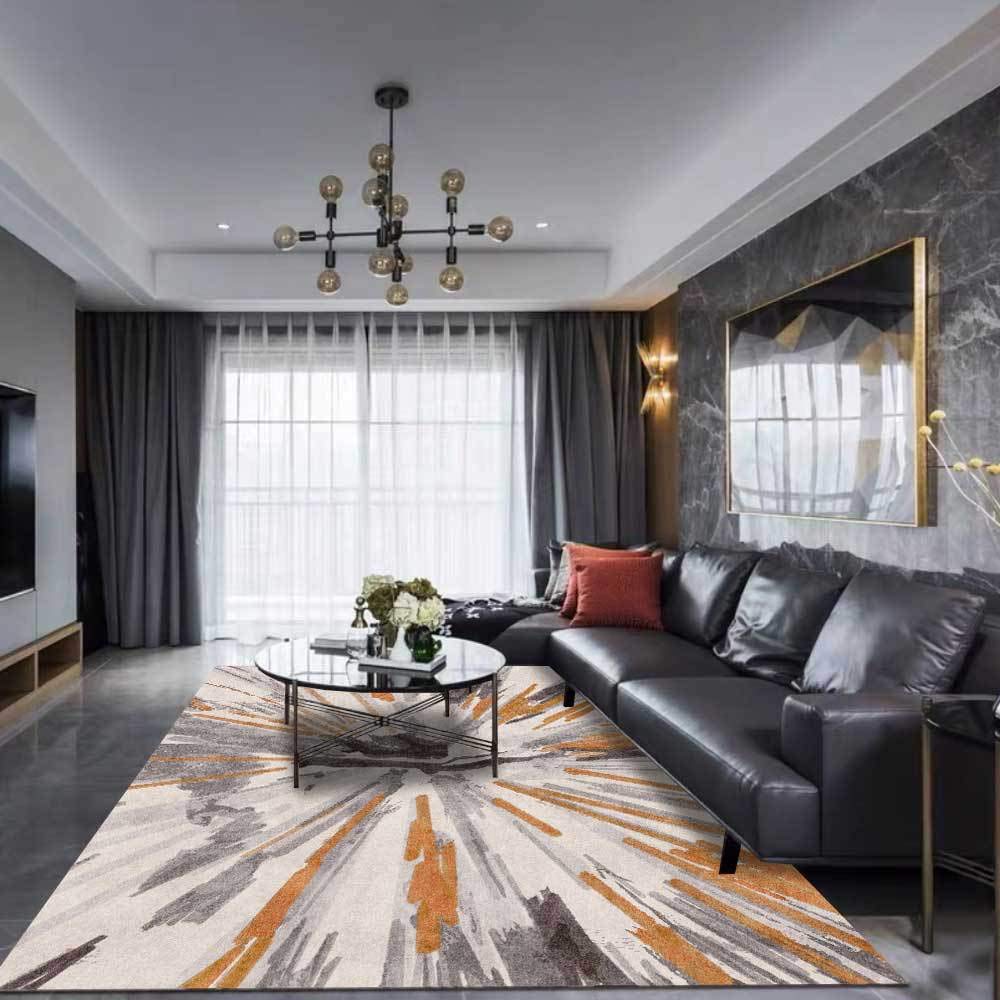 Tapis super doux ultra confortable lavable pour intérieur élégant