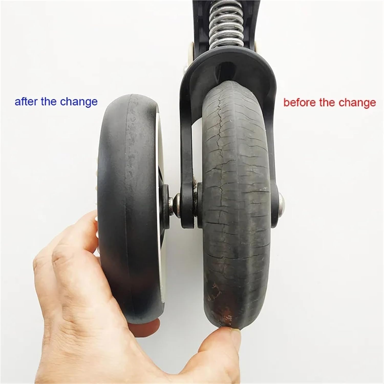 Stroller Wheel Tire Stroller Tire for Bugaboo Bee3 Bee5 Pushchair Front Or Rear Wheel Cover PU Material Baby Cart Tyre Compatible Pram Accessories for Rollers Accessories(2 tyre for Bee-B)