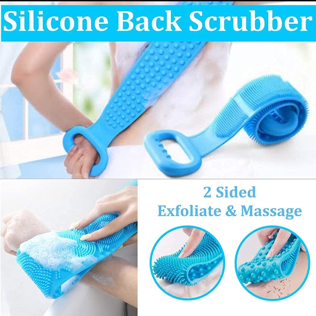 Silicone Back Scrubber for Shower, Back Scrubber for Shower, Back Scrubber, Silicone Body Brush, Back Washer for Shower, Silicone Bath Body Brush, Back Scrubber for Shower for Men & Women Exfoliating : Beauty & Personal Care