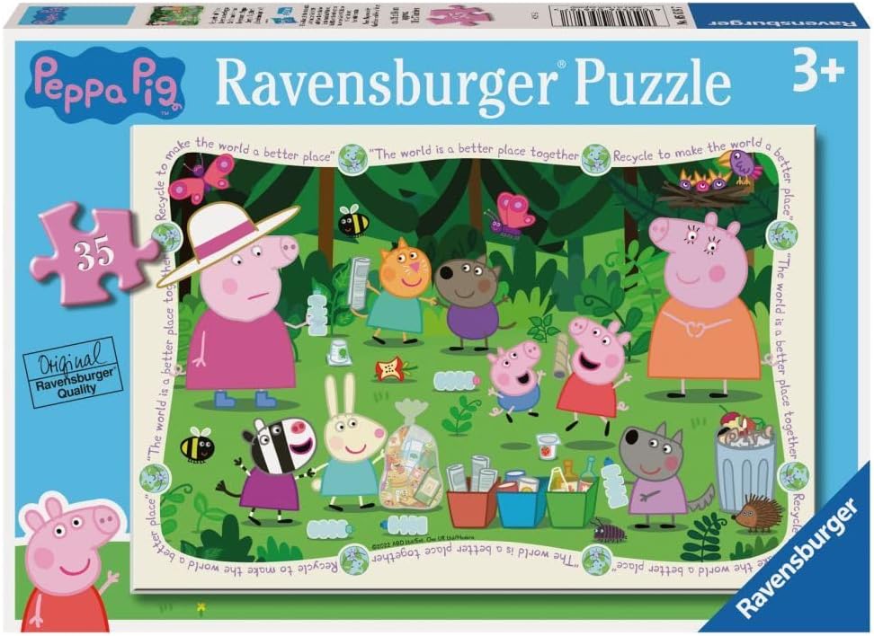 Ravensburger Peppa Pig Jigsaw Puzzles for Children Age 3 Years Up-35 Pieces - Educational Toys for Toddlers - Kids Gifts