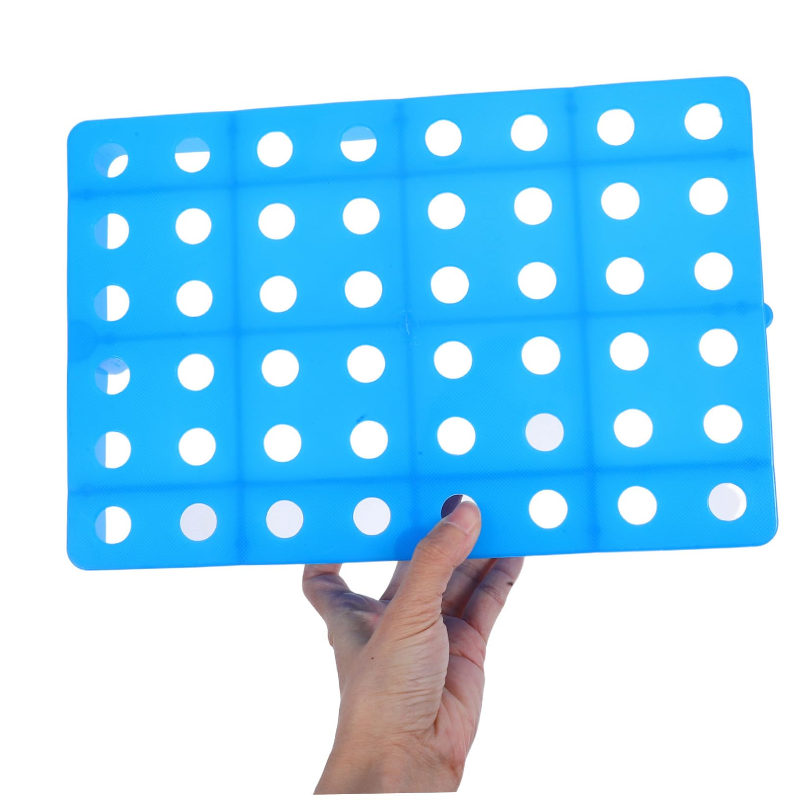 Lot De 2 Plateformes De Palettes en Plastique Légères Et Perforées pour Rangement dans Un sous-Sol Humide avec Grilles Respirantes Bleu
