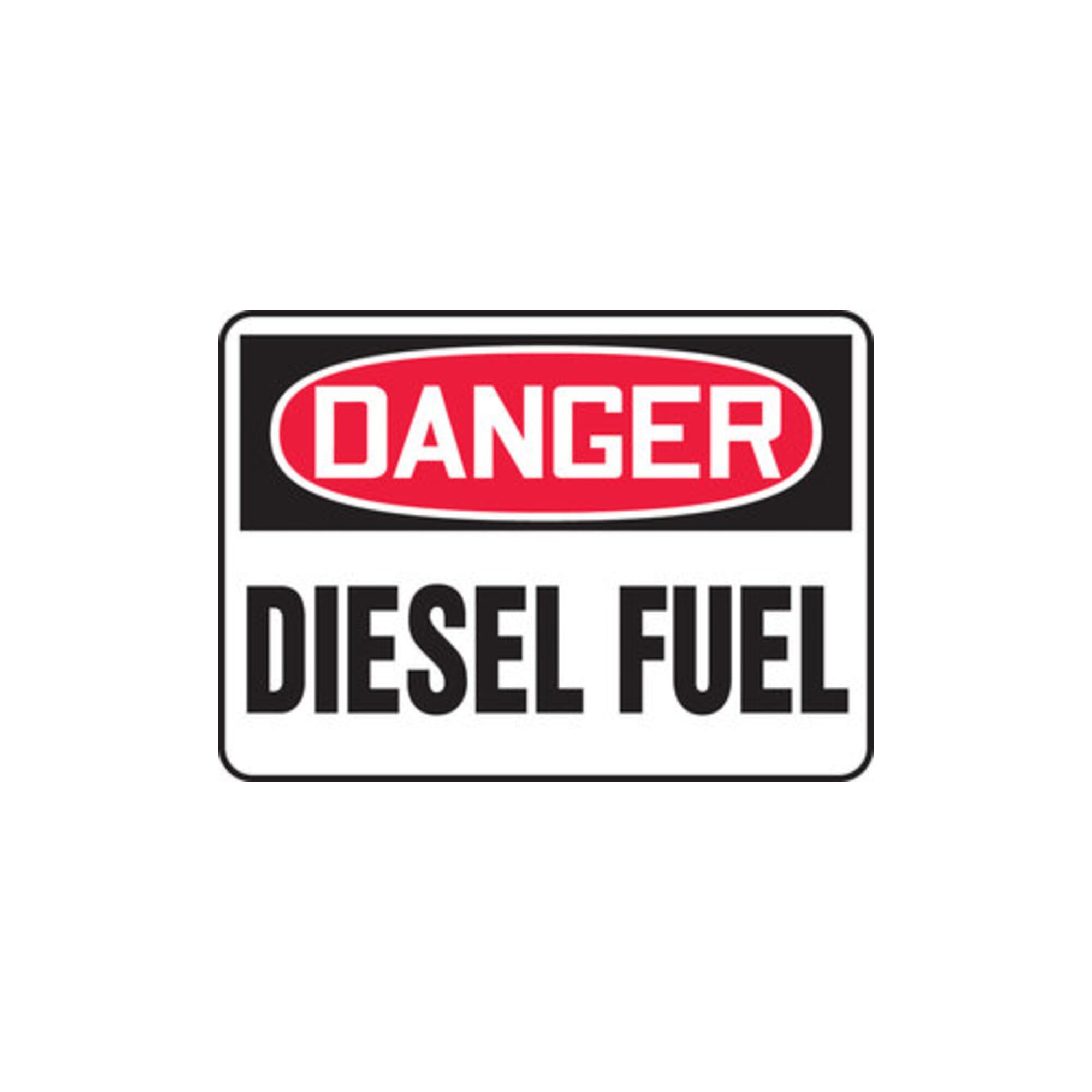 Panneau Danger Diesel Fuel Aluma-Lite résistant aux intempéries - 2