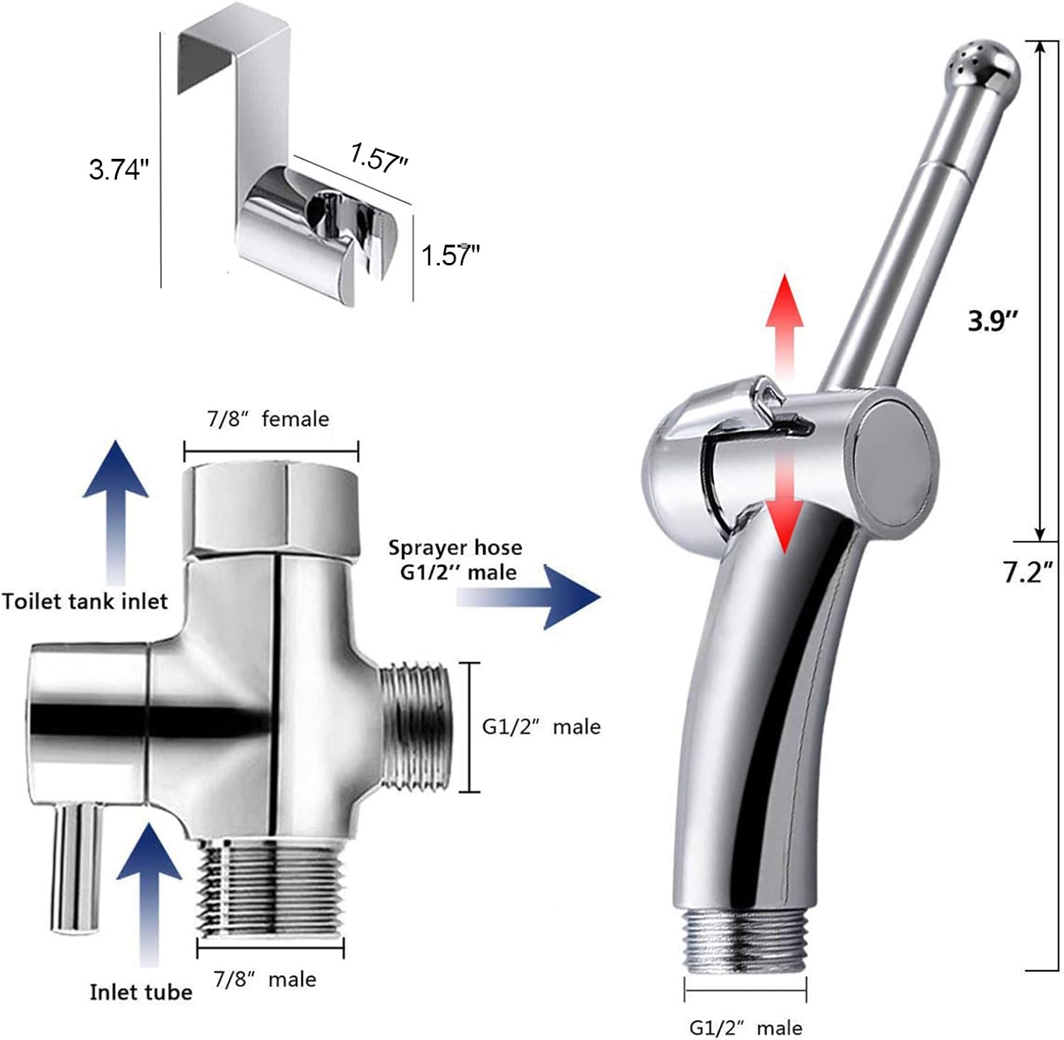 Enema shower Bathroom Handheld 59 inches Shower Hose with Enema Showerhead Cleaning Kit shower douche attachment for men