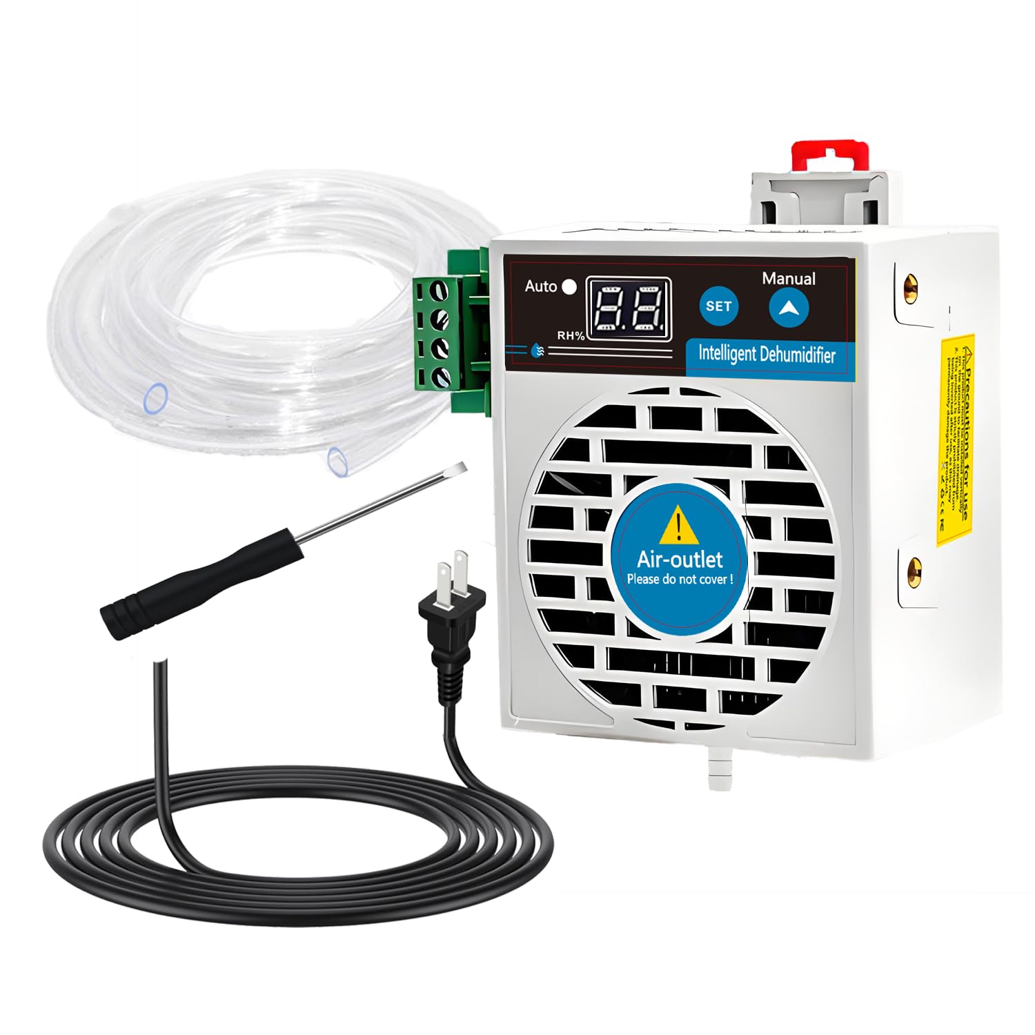 Smart Dehumidifier for Grow Tent/Pet Rearing Box, Small Dehumidifiers Eliminates Moisture for Safes/Cabinets/Electric Box/Closet/Confined Space, Mini Dehumidifier with Humidity Control, Auto Shut Off