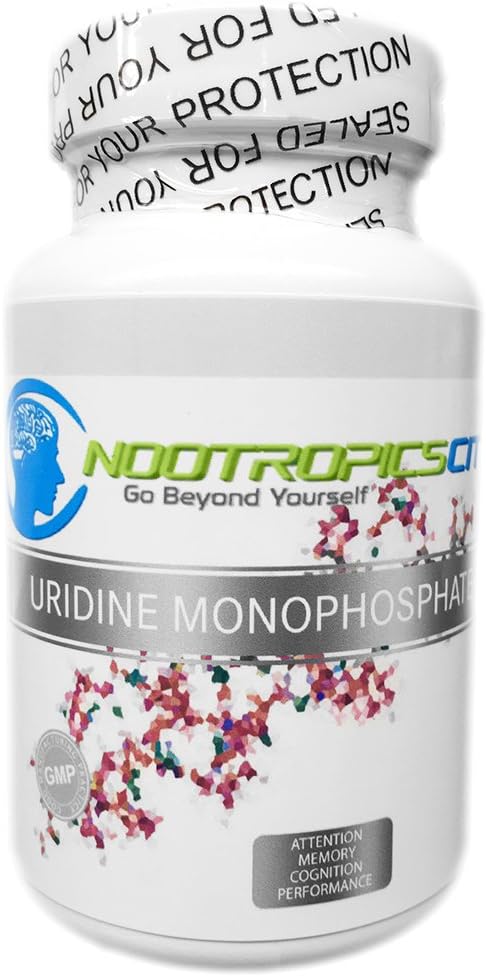 Uridine Monophosphate | 250 Mg | 90 Capsules | Nootropics City | Cognitive Enhancer