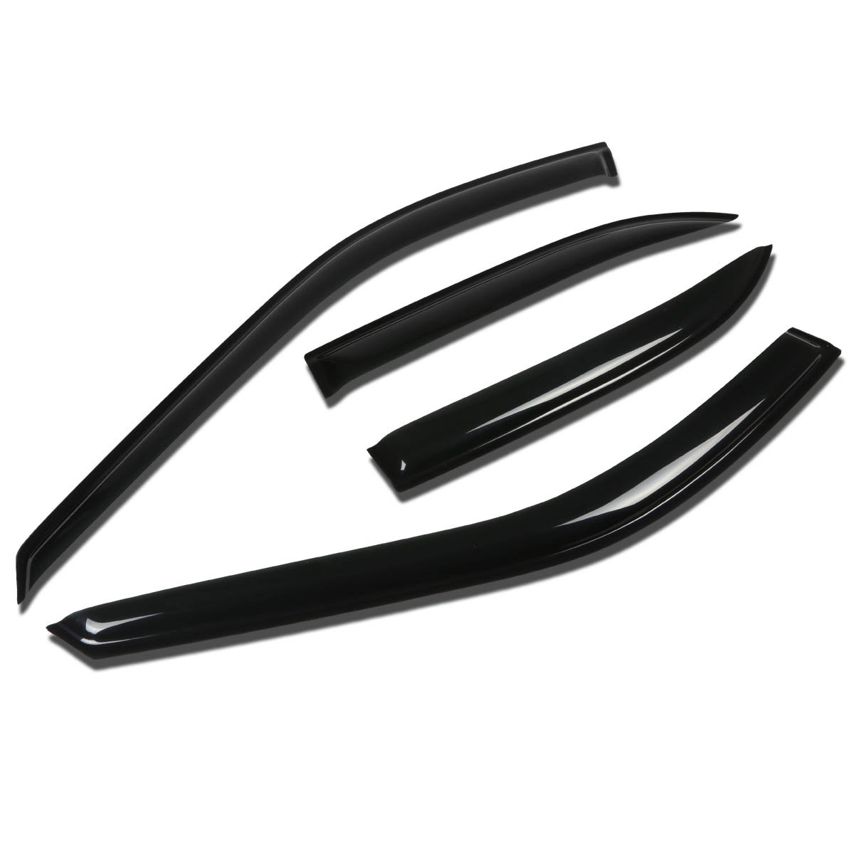 DNA MOTORING Set of 4 Tape-On Window Rain Guards Compatible with 94-97 Accord 4DR CD5 Smo…