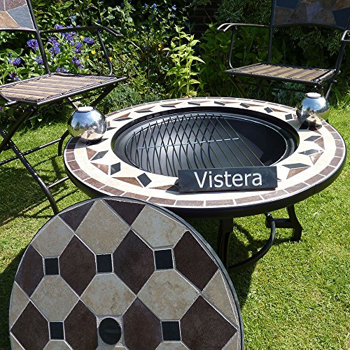 Corsica Mosaic Fire Pit Table from VISTERA at the Garden incinerators