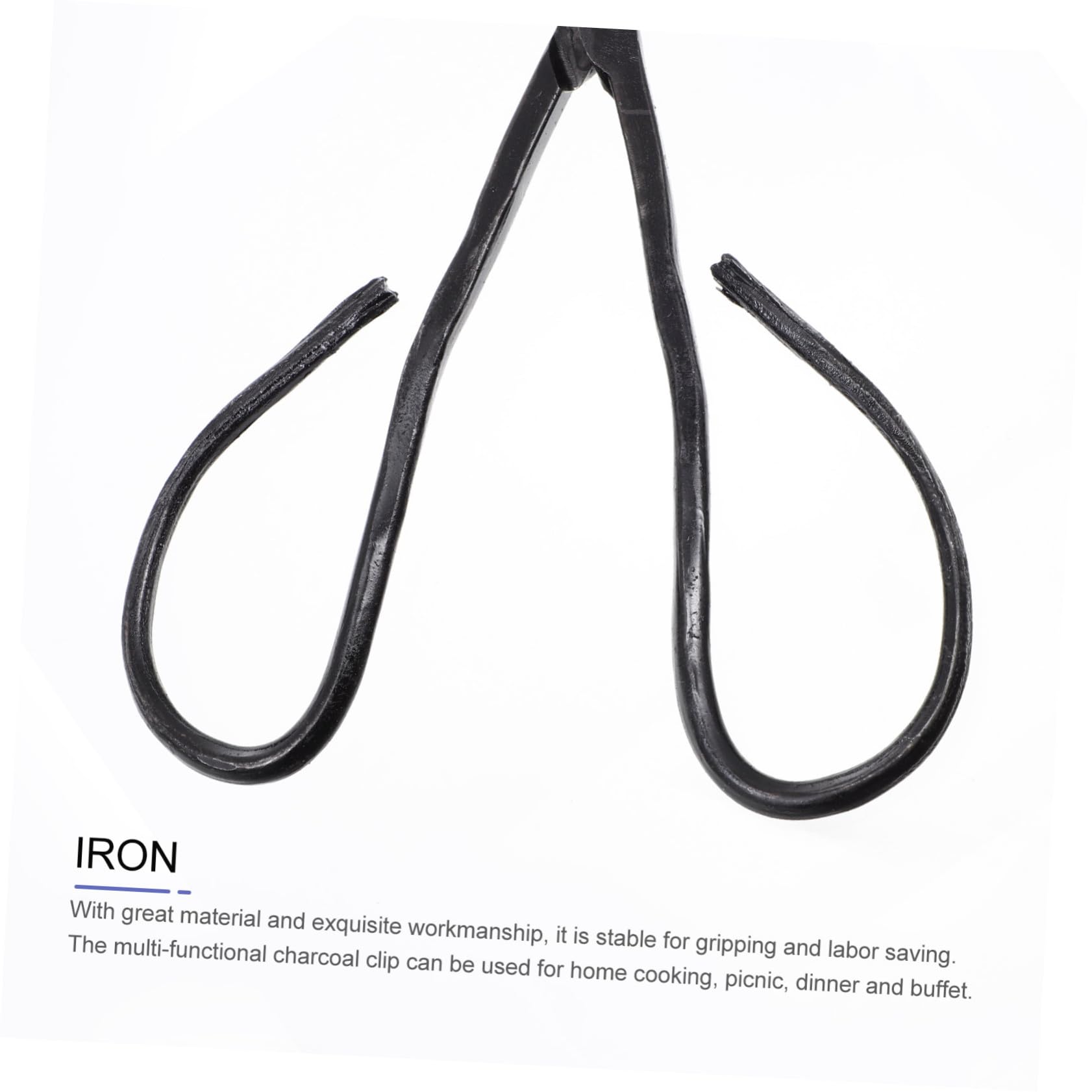 2 Pezzi Pinze Per Legna Da Ardere Lunga Pinza Per Clip Per Carbone in Ferro Morsetto Per Carbone Per Barbecue Clip Per Bricchette