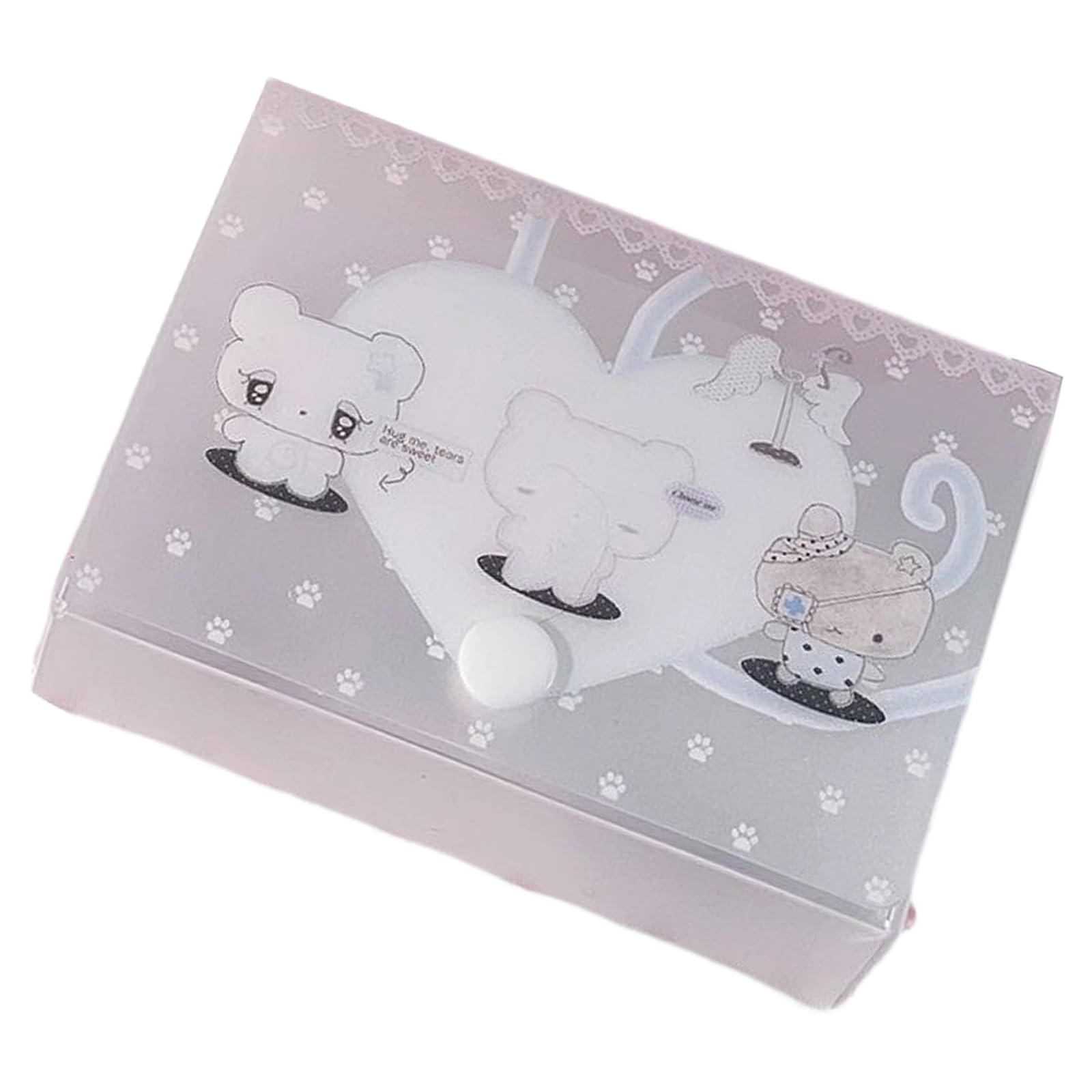Aqvjd Card Storage Case 4.33x3.14x1.18In Waterproof PP Card Organiser with Flipping Lid for Collectible Cards Note Sheet Storage Box