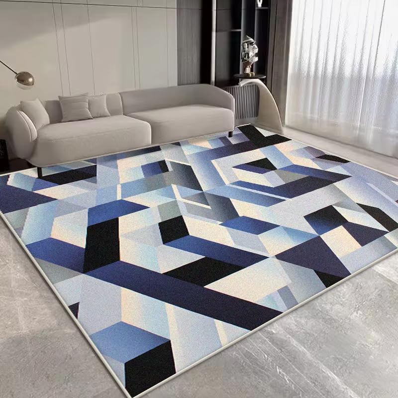 Tapis de salon doux idéal pour le bureau à domicile et le salon moderne