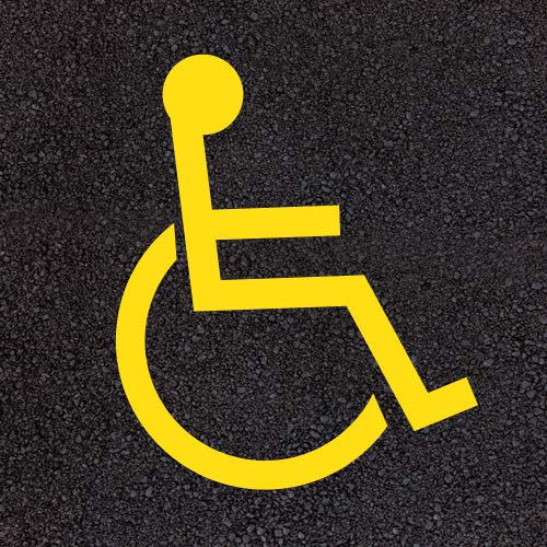 800 mm torciata permanente parcheggio linea giallo...