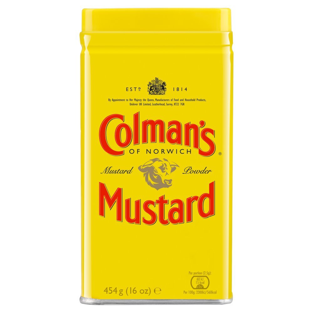 Colmans Lot de 6 poudres de moutarde 454 g