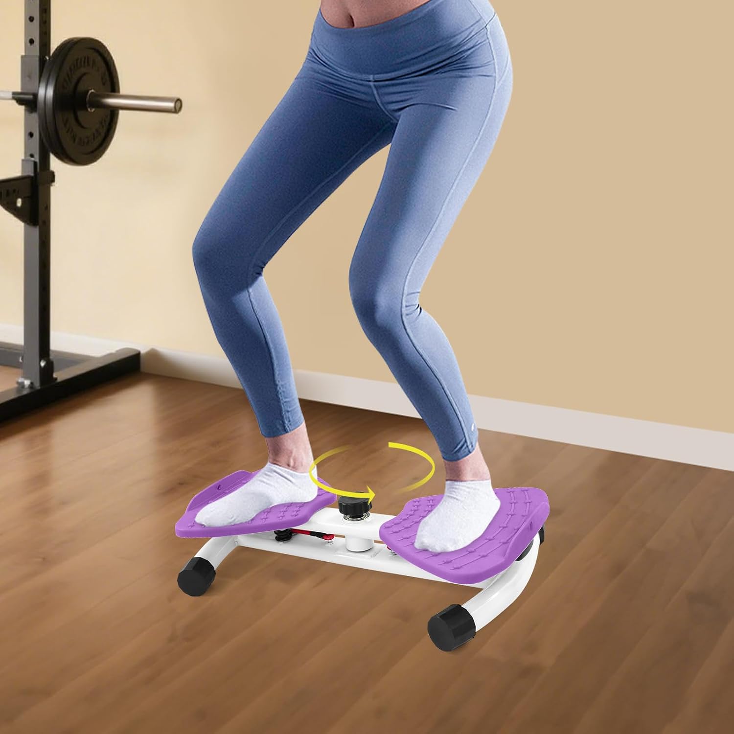 Waist Twister Machine Exercise, Adjustable Exercise Twist Board Twist Board for Exercise, Noiseless Ab Twister for Home Gym Equipment, Anti-Slip Home Gym Workout Equipment for Women Belly Fat