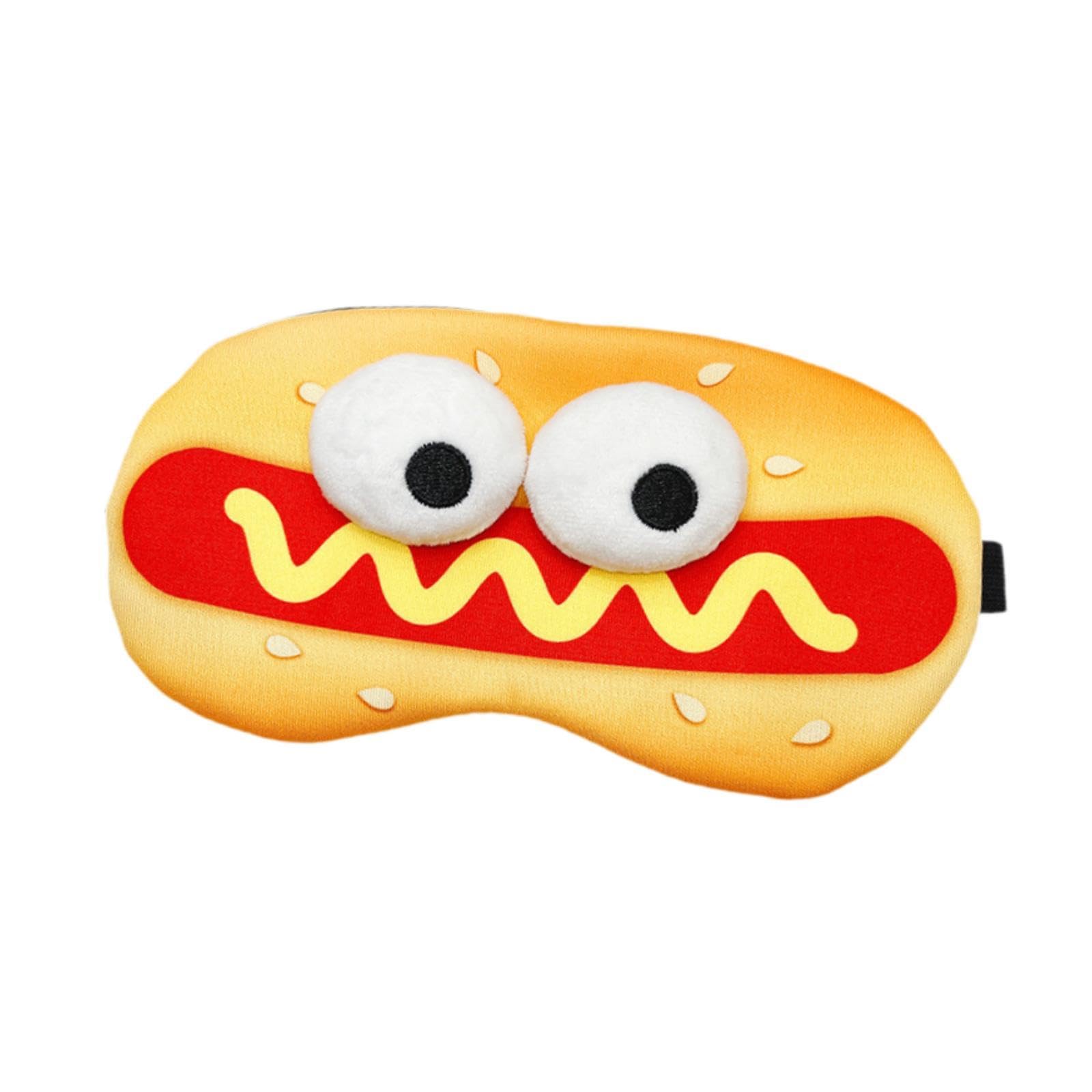 Bnf® 2xKids Cartoon Eye Mask Soft Sleeping Eye Mask for Travel Midday Rest Sleeping Hot Dog Pattern Health & Beauty Health Care Sleeping Aids Sleep Masks-image-22