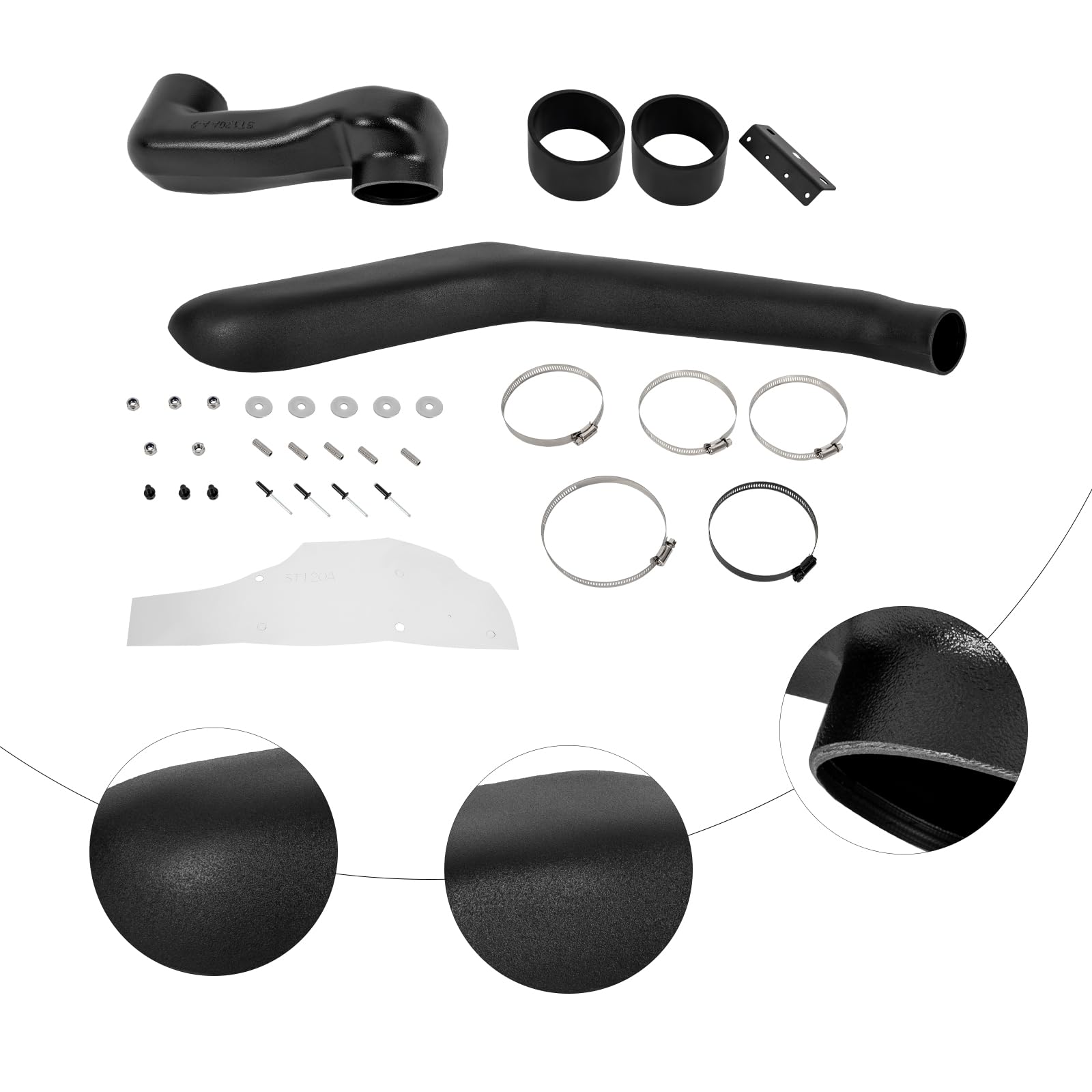 Right Snorkel Kit Compatible with Toyota Tacoma (4 L) Petrol 2005-2015, Car Cold-Air Intake Snorkel Kit Assembly Right Petrol Replacement