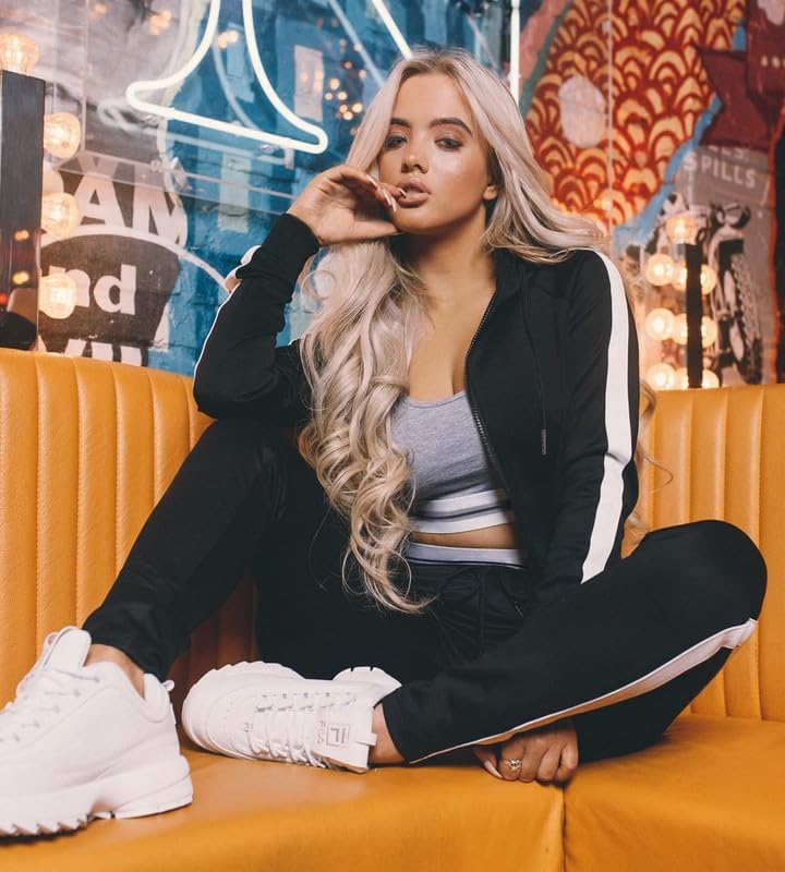 TEZO Womens Full Zip-Up Hoodie Tracksuit Set Long Sleeve Casual Jogging Suits Workout Gym 2 Piece Outfits with Pockets - Image 6