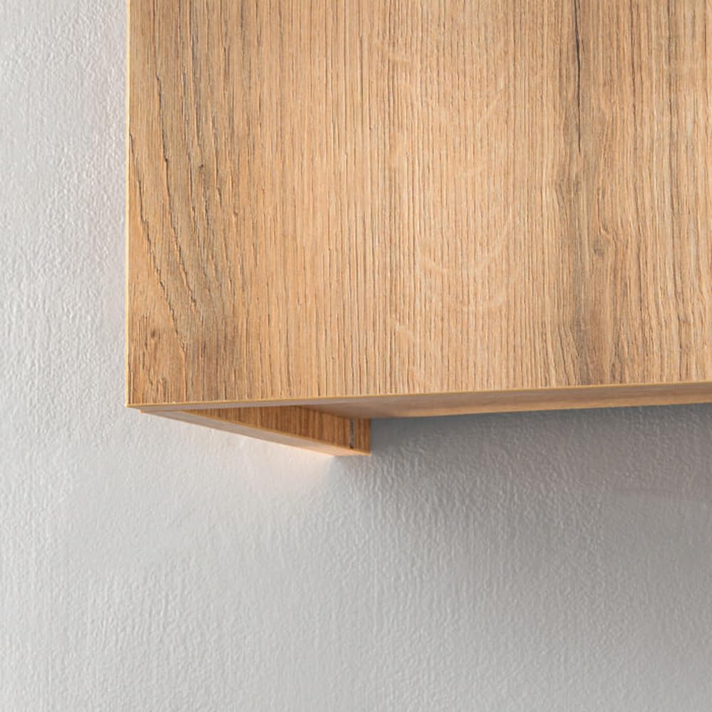 Lomadox Armoire murale de salle de bain, 30 cm, chêne