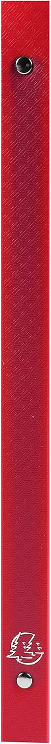 Exacompta - ref. 51195SE - Set of 5 OPAK Flexible Binders - 4 Round Rings, Diameter 15 mm - Spine 20 mm - External Dimensions: 32 x 25 cm - A4 File Format - Colour: red