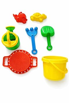 Kids Sand Play Toy Set, Plastic Castle Building Mould, Creative Indoor and Outdoor Beach Activity Set for Children