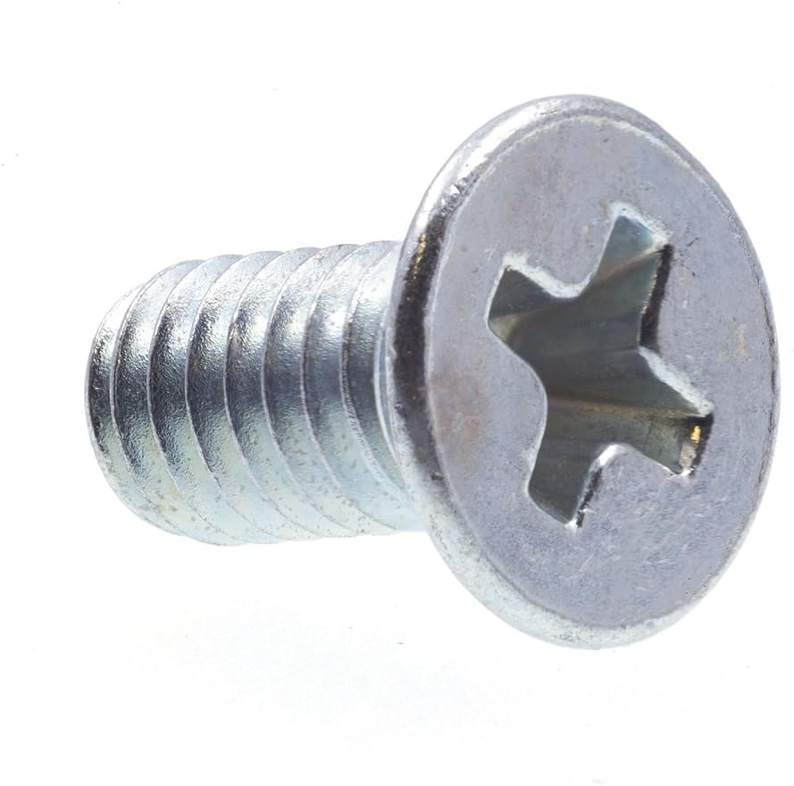 Prime-Line 9121130 Machine Screws, Metric, Flat Head, Phillips Drive, M4-0.7 X 8MM, Zinc Plated Steel (25 Pack)