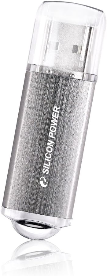 Silicon Power Ultima II-I Series 8 GB USB 2.0 Flash Drive - SP008GBUF2M01V1S (Silver)