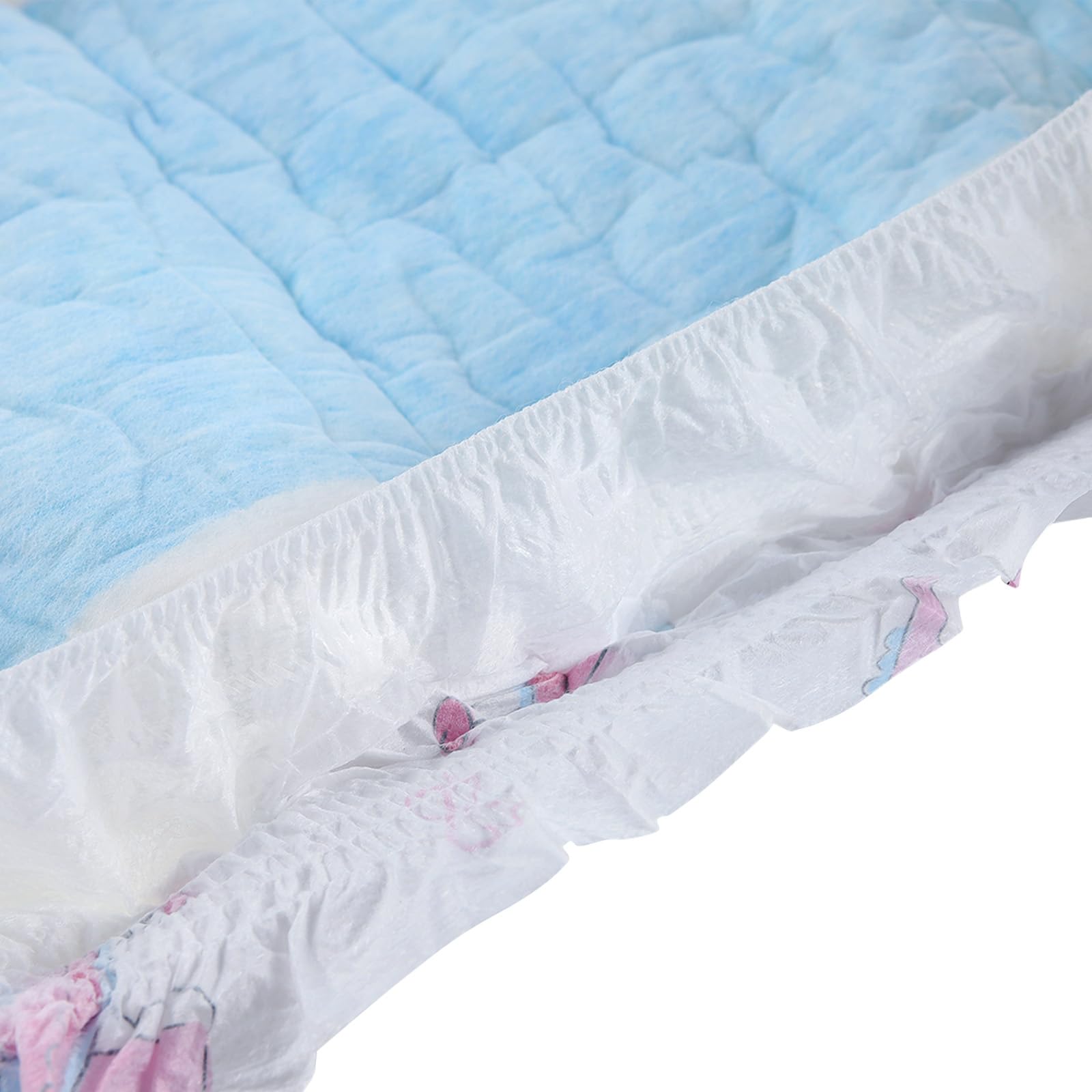 CutiePlusU Windeln für Erwachsene 10 Stück, Einweg-Inkontinenzslip mit Laschen für Frauen und Männer, maximale Saugfähigkeit über Nacht- Baby Dream (Groß 37"-47")