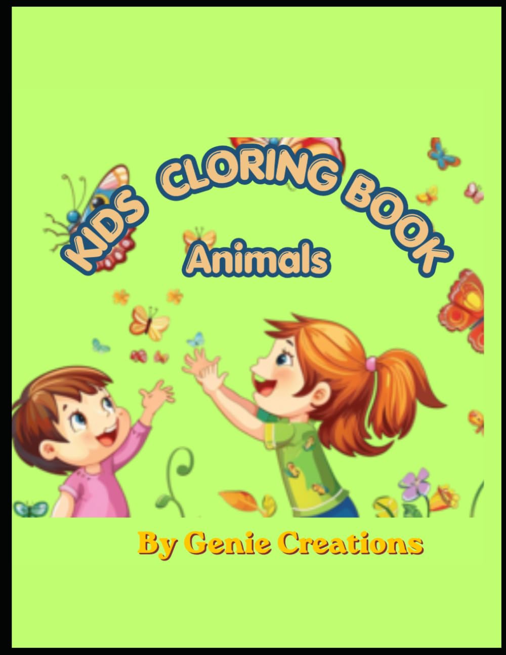 Cute Animals Coloring Book with Numbers, Fruits & Good Habits: Fun Animal Adventures for Kids Ages 3-6 with Easy-to-Color Pictures