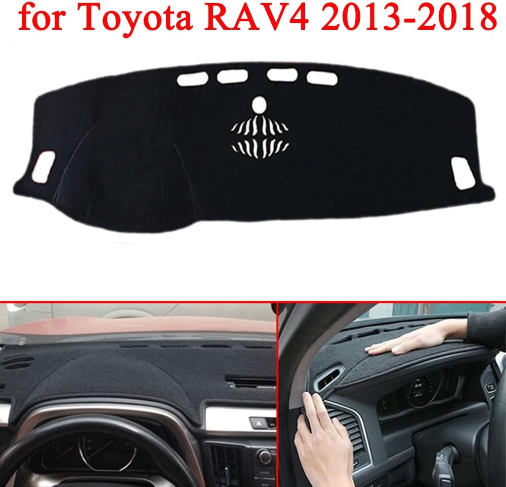KAITIAN 1pcs Non-Slip Dash Cover Dashboard Cover Sun Visor Cover Dash Mat Dash Carpet Compatible for Toyota RAV4 2013 2014 2015 2016 2017 2018