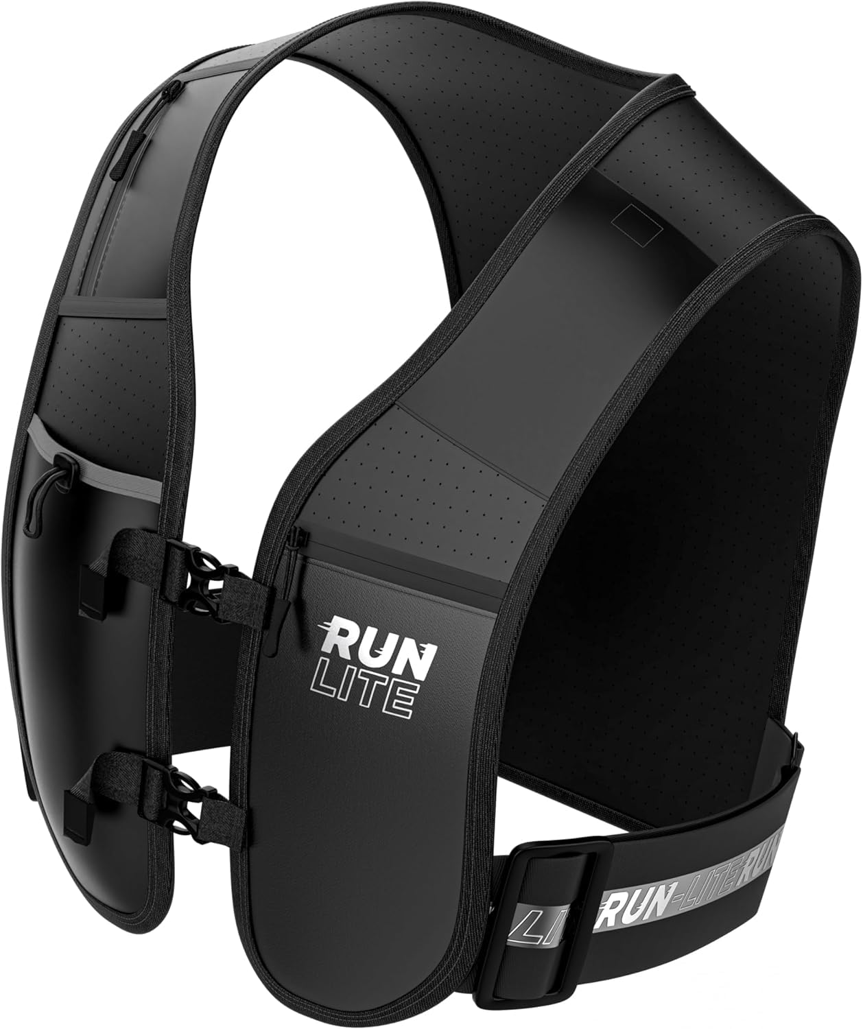 Gilet Running Unisex Impermeabile con Porta Cellulare e 5 Tasche