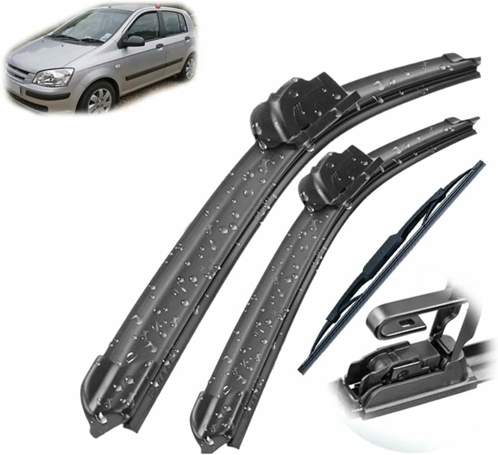 Zestaw wycieraczek przednich i tylnych JUWENFF do wycieraczek samochodowych Hyundai Getz 2002-2009, 22"+14"+14"