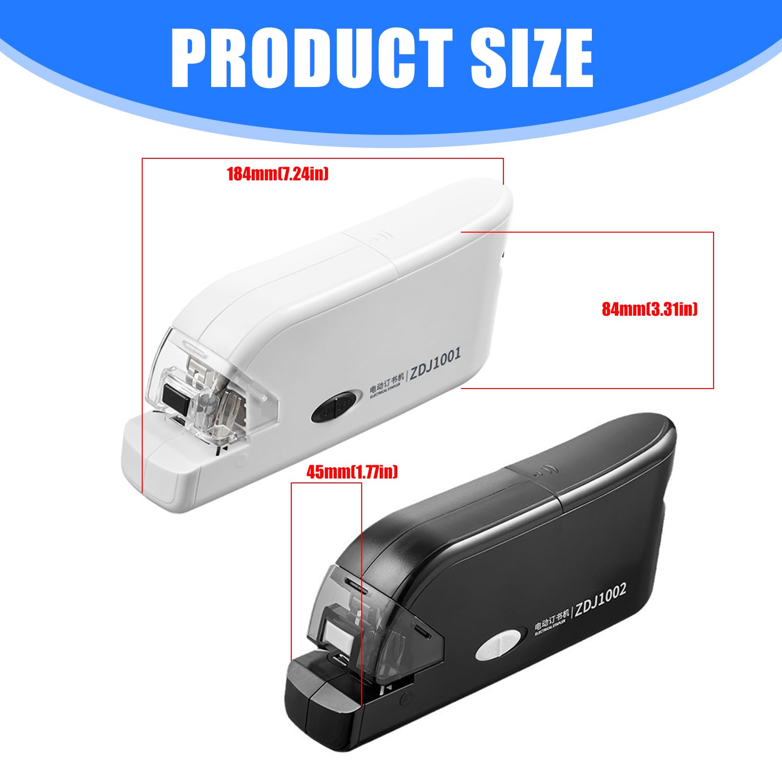 Cucitrice elettrica Ricaricabile Alimentato a Batteria Cordless 20 Fogli Capacità Macchina Rilegatura Automatica per Scuola Ricaricabile Cucitrice Elet