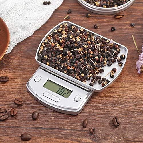 Electronic Multifunctional Weighing Scale,200g/0.01g Portable Palm Jewelry Pocket Scale Digital with LCD Backlight Kitchen Weight Balance Accurate Measurement S (One Color)