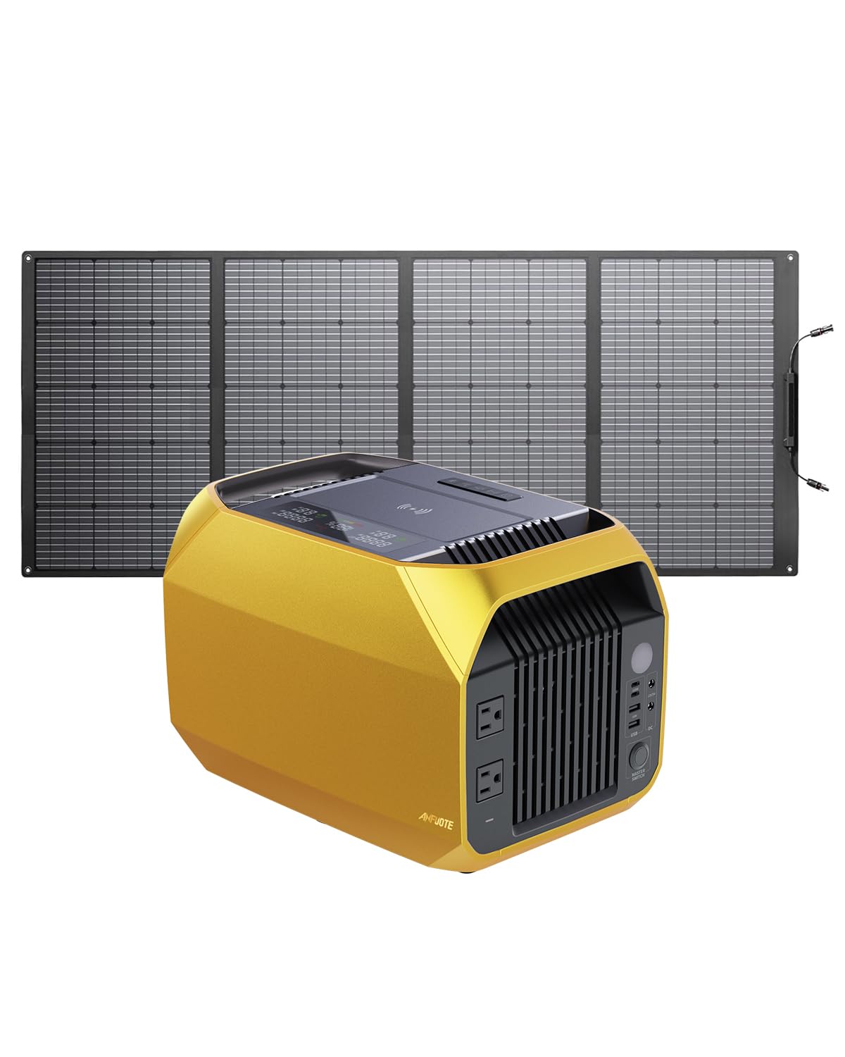 Amazon.co.jp: ANFUOTE ポータブル電源 AFT1000+200Wソーラーパネル
