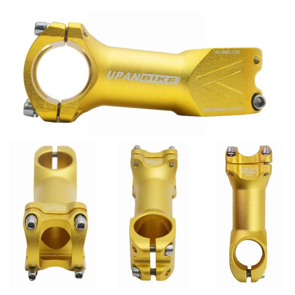 Potence Vélo Réglable Potence Vélo UPANBIKE Réglable 31,8 Mm - Alliage Aluminium 6061 T6 - 75/95/130 Mm - Angle 40° à 90° Potence Velo Reglable