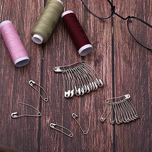 260 Pieces Safety Pins 3 Size Quilting Basting Pins Stainless Steel Safety Pins For Fixing Objects #TOP5