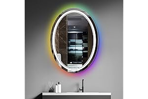 Oval RGB Bathroom Mirror: Illuminate Your Vanity with Brilliance