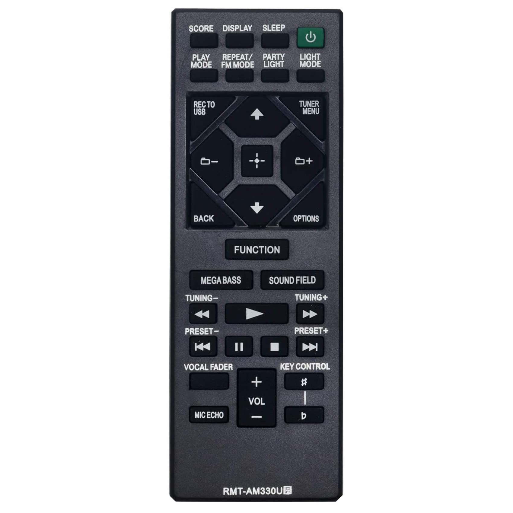 VINABTY RMT-AM330U Replacement Remote Control Compatible with Sony Home Audio System MHC-V11 MHC-V13 MHC-M20 MHC-V21 MHC-V71 MHC-V90W MHC-V77W SHAKE-X10 SHAKE-X30 MHC-V50 MHCV71 MHCV90W MHCV77W