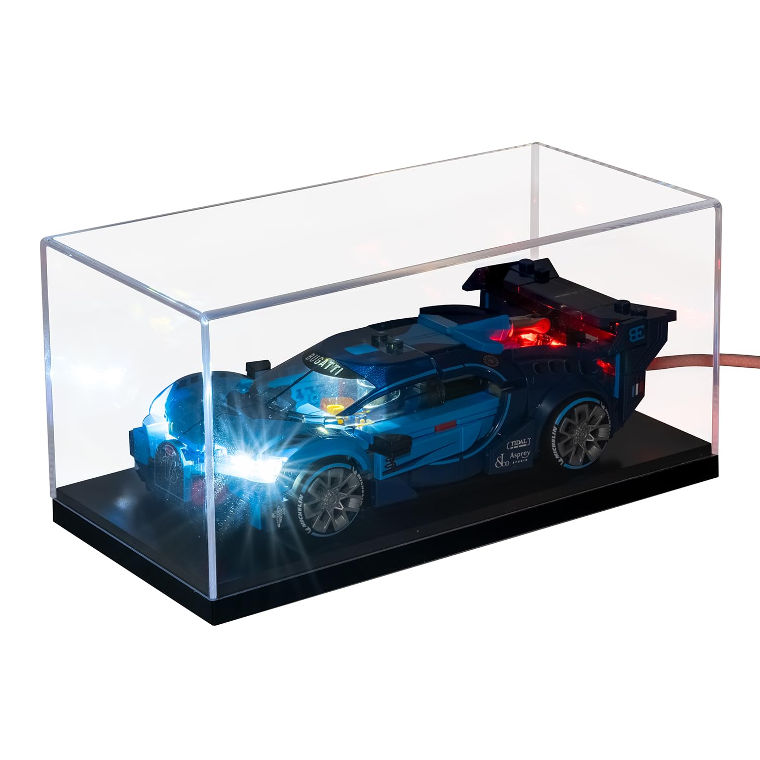 Wireless Light Kit & Display Case for LEGO Speed Champions 77253