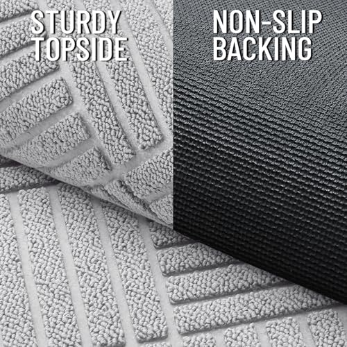 Image of OLANLY Front Door Mat Outside Entrance 47x23, Waterproof Heavy-Duty Doormat