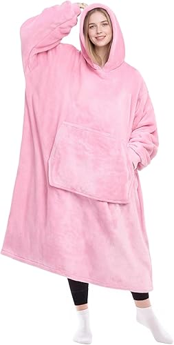 Miniatura 12 de KPBLIS - Manta con capucha portátil, regalos para mujer y hombre, sudadera acogedora con capucha para Navidad y cumpleaños para mujer, mamá, esposa