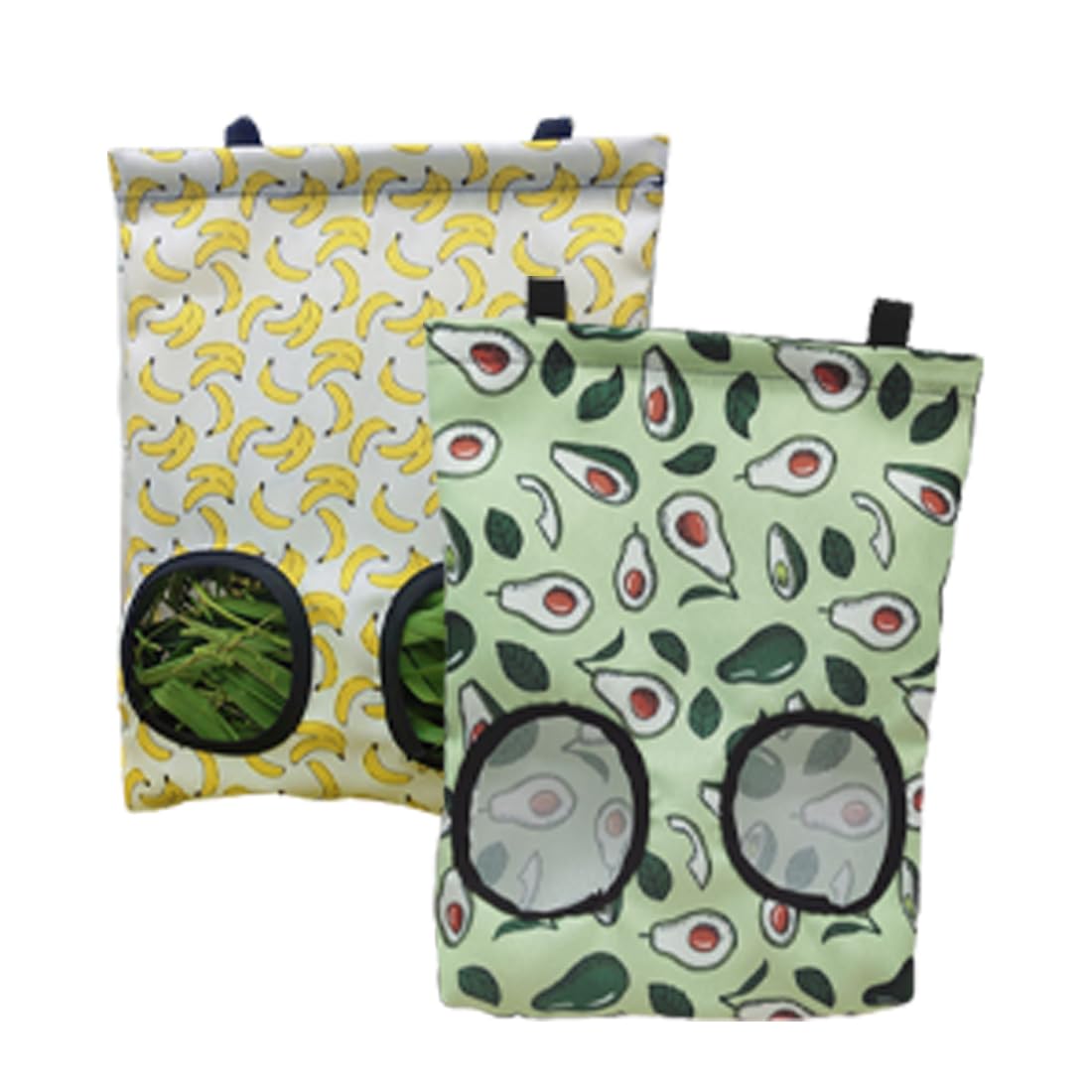 EIHI 2 Pcs Bolsas de Henera para Conejos, Conejos Accesorios,Oxbow Conejo,Bolsa de Heno de Conejo Heno Comedero Heno Conejillo de Indias Estantes de Almacenamiento