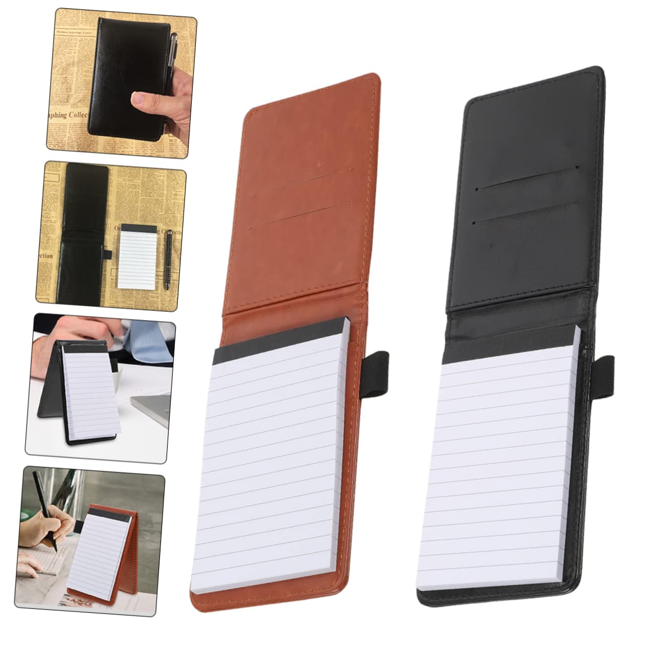 jojofuny 5 Ensembles Livre Journal Mini Planificateur Cahiers De Travail Multipack Des Cahiers Workbook Journaling Blocs-notes Album Décoratif Carnet De Notes En Cuir Faux Cuir 2 Pièces * 5