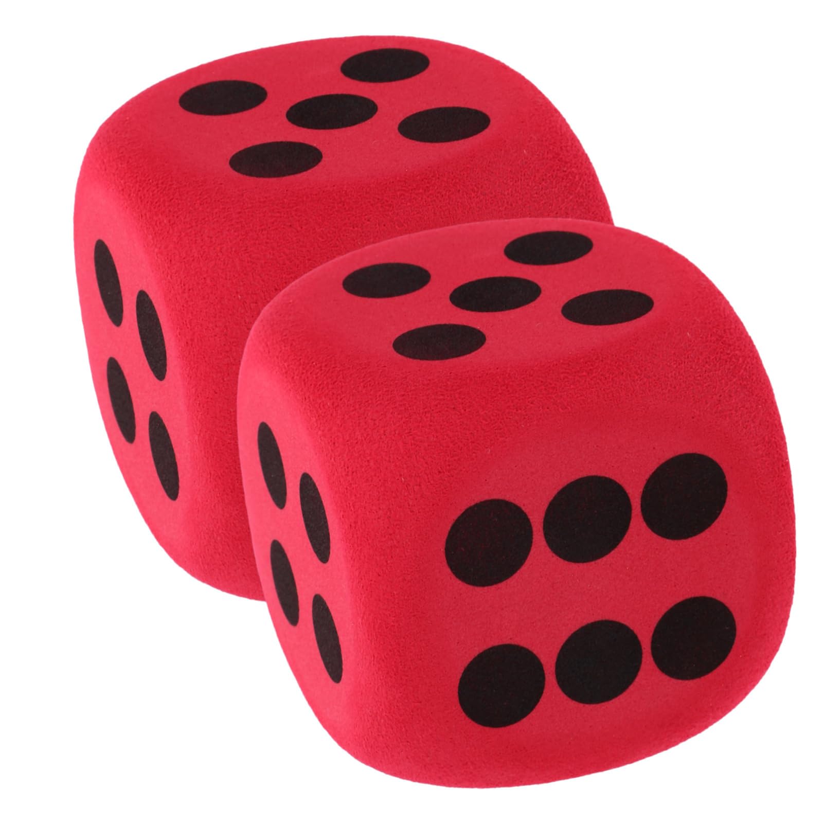 Grandi Dadi in Schiuma Eva 2 Pezzi 2.4 Pollici Per Giochi Didattici Attività in Classe E Giochi Da Tavolo Bambini Dadi Leggeri Con Angoli Arrotondati Per Sicurezza E Divertimento