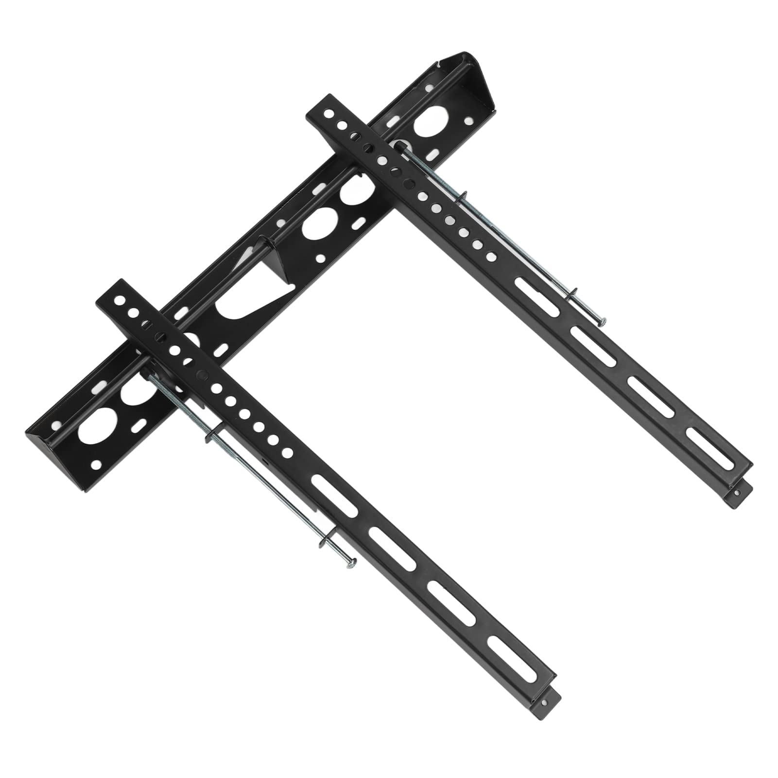 Supporto da Parete per Monitor TV, Staffa di Montaggio TV Universale, Cuscinetto di Carico Grande, Staffa Regolabile, Salvaspazio, Staffa di Montaggio per TV di Diverse Dimensioni (Nero)
