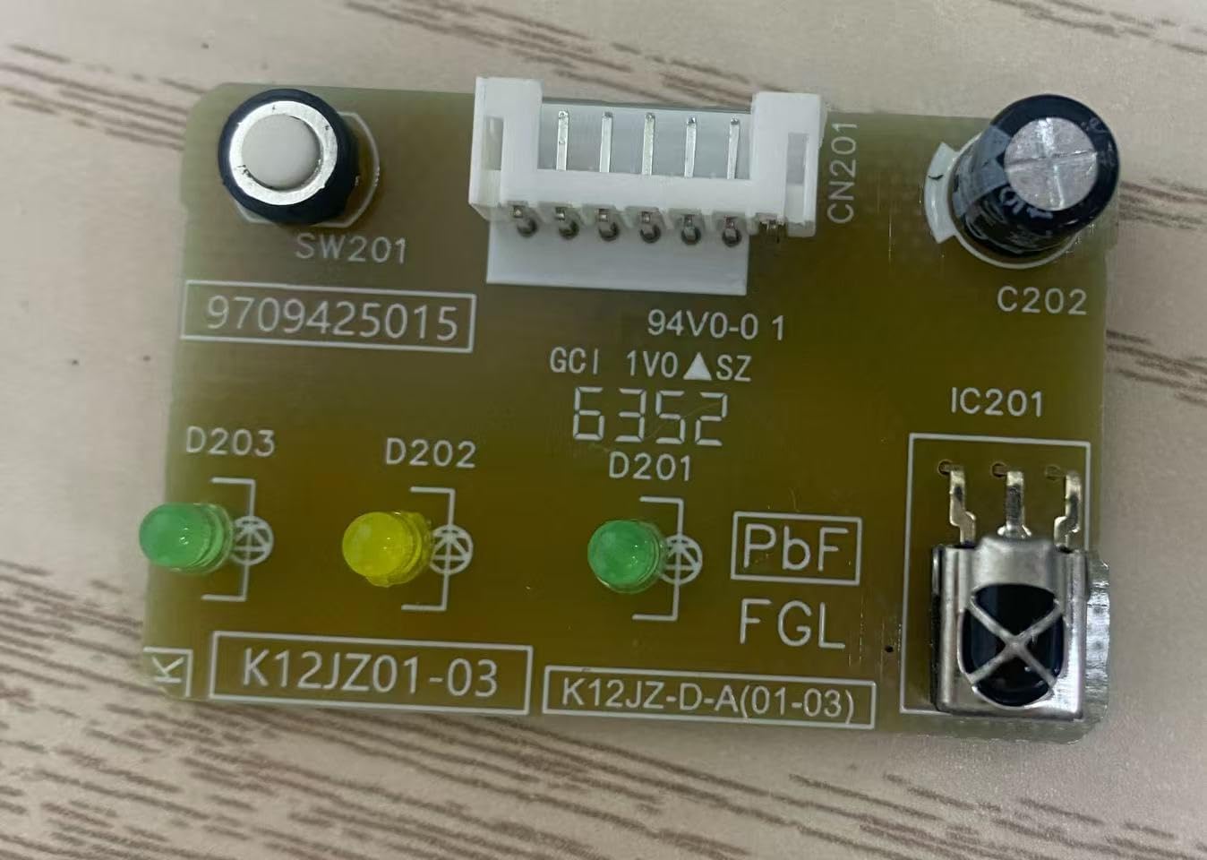for Fujitsu Air Conditioner Signal Receiving Board K12JZ-D-A(01-03) Display Board K12JZ01-03 9709425015