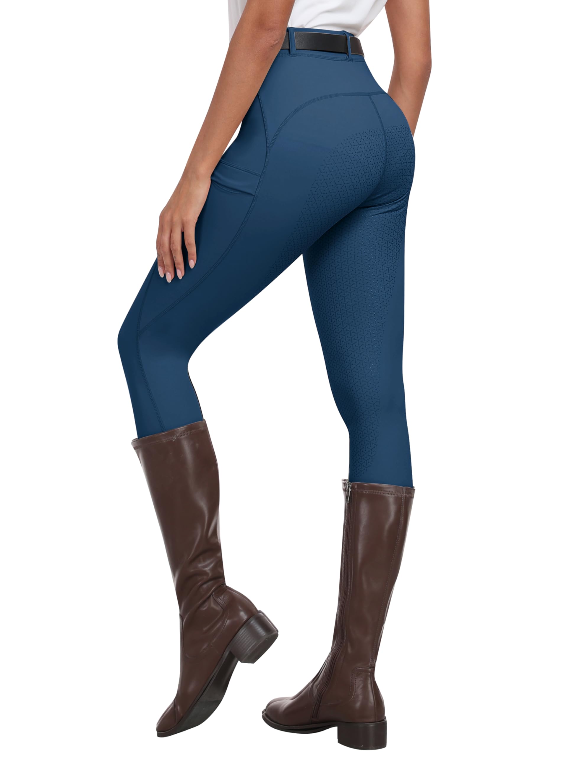 MoFiz Pantalones Hipica Mujer Pantalones Ecuestres Silicon Full Seat Mallas Equitacion Pantalones para Verano