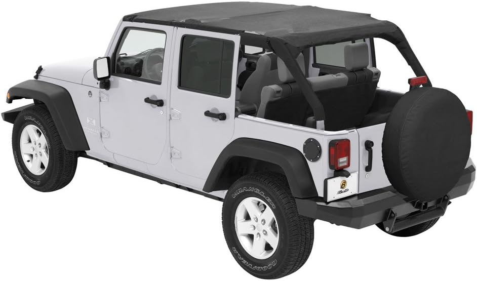 Bestop 5259411 Mesh Safari-Style Bikini Top for 2010-2018 Wrangler JK Unlimited
