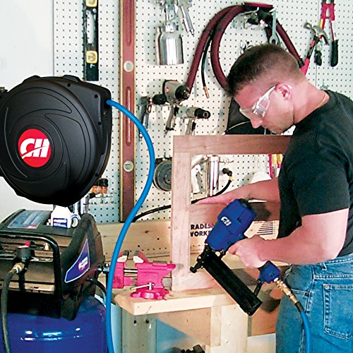 Campbell Hausfeld Retractable Hose Reel & 50' Pvc Hose Set (Aa602100) #TOP2