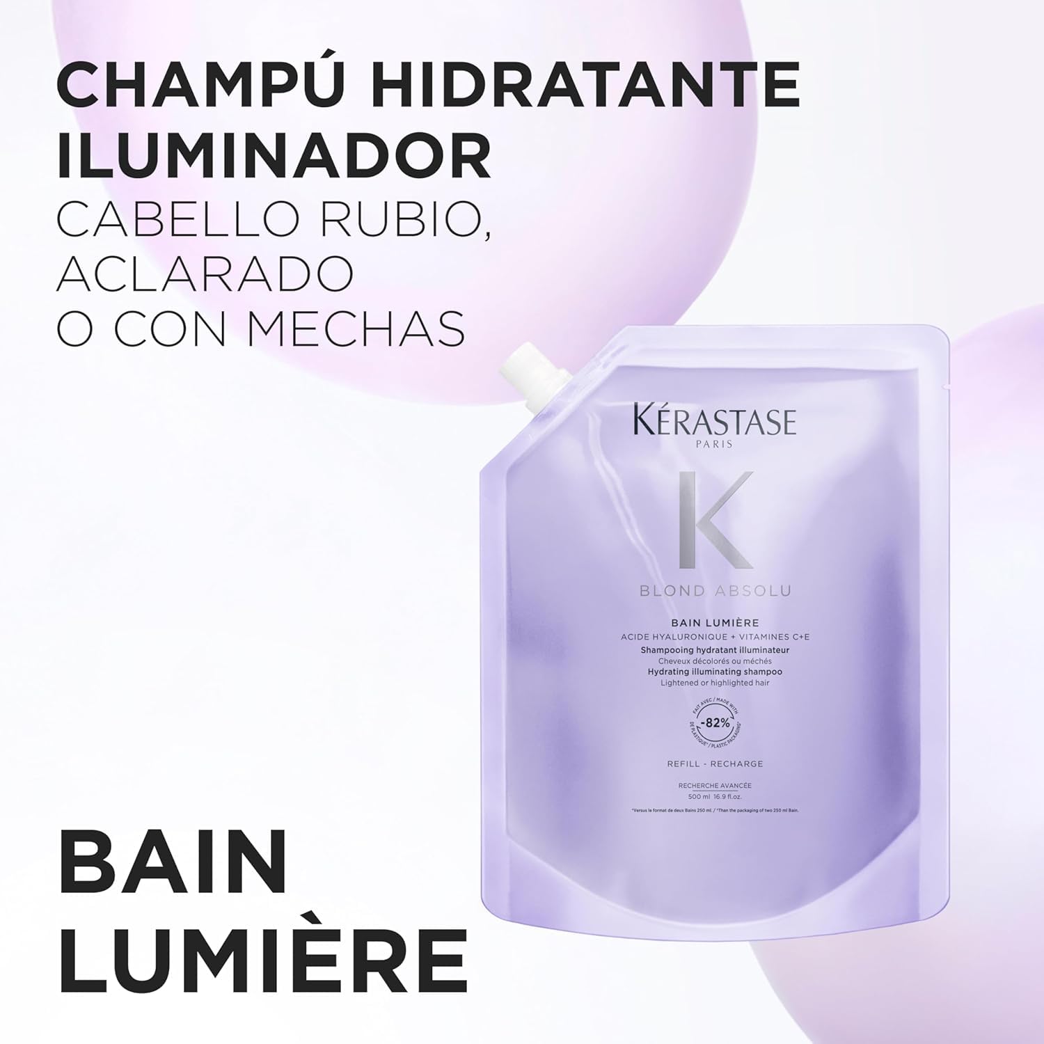 Kérastase Blond Absolu Bain Lumière Champú Recarga Pelo Rubio 500ml